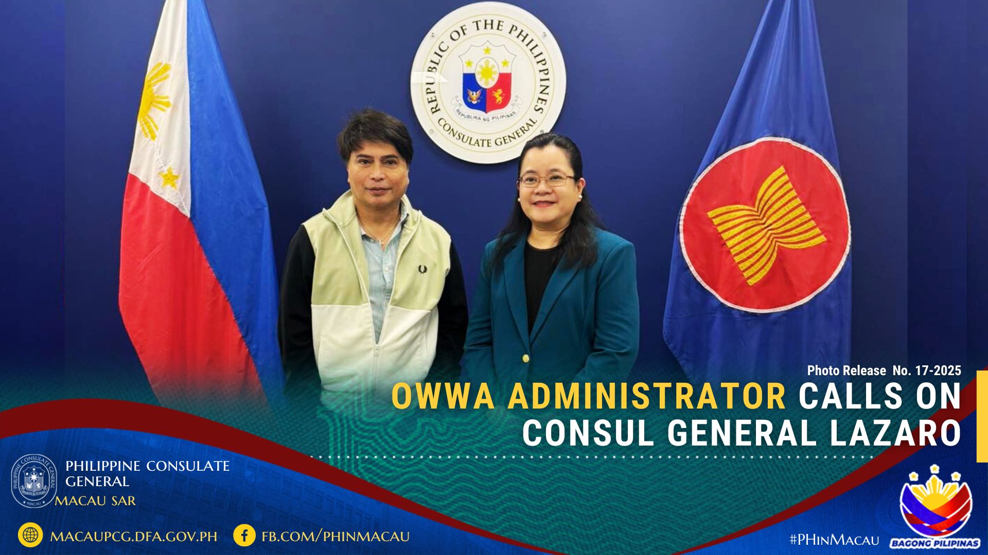 1 Photo Release No.17 2025 OWWA Administrator Calls on Consul General Lazaro