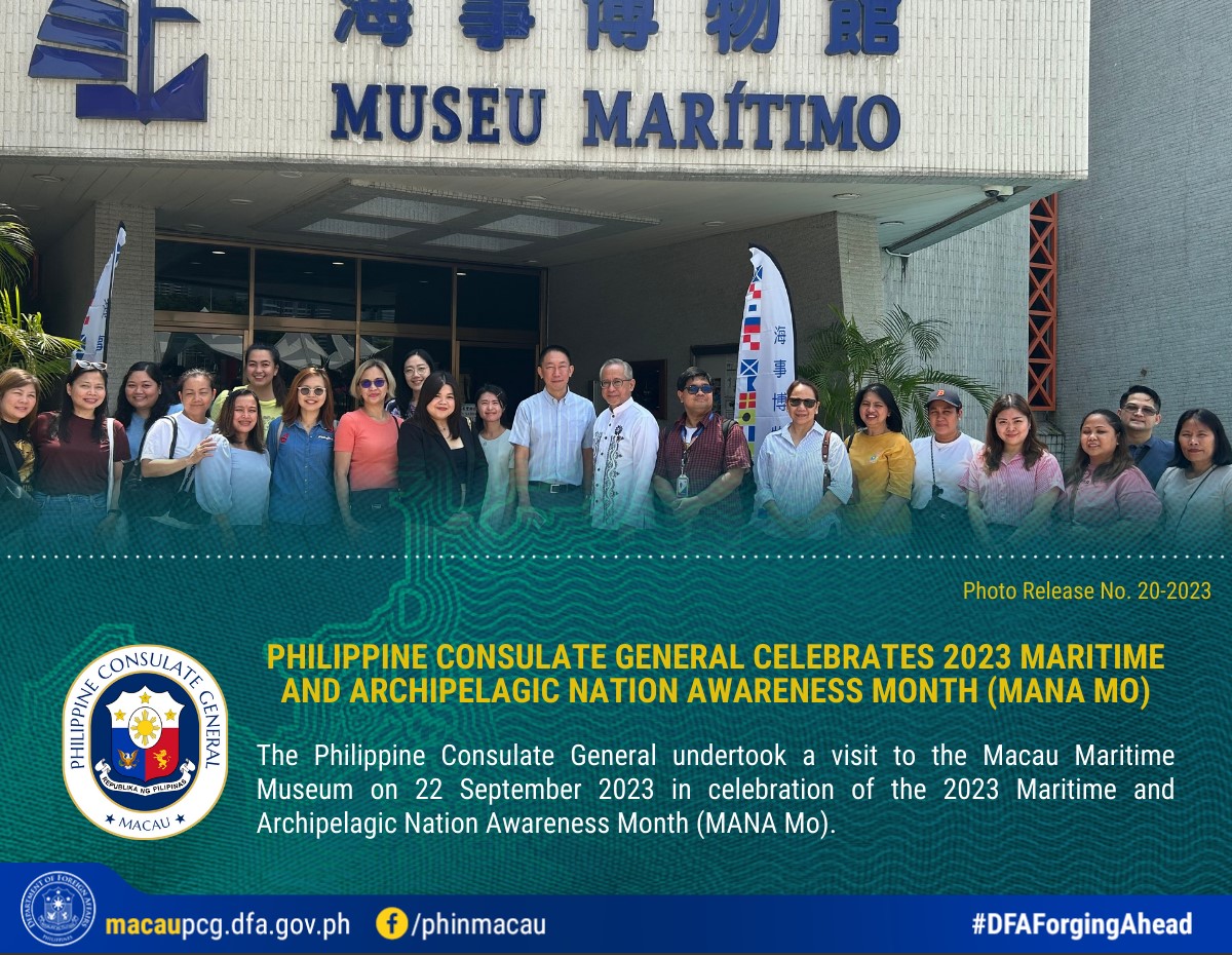 1 Photo Release No.20 2023 Philippine Consulate General Celebrates 2023 Maritime And Archipelagic Nation Awareness Month MANA Mo