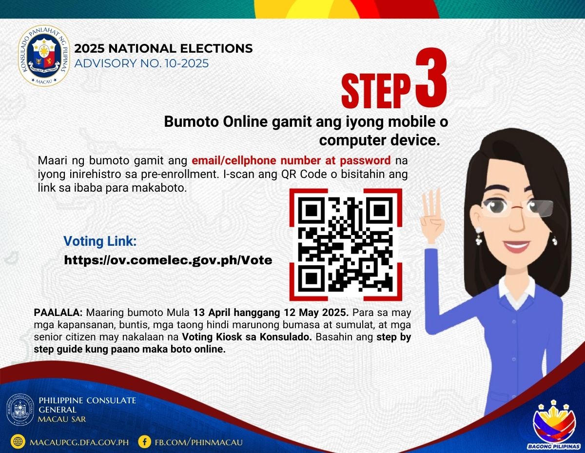 5 Advisory No.10 2025 Hakbang Sa Pagboto