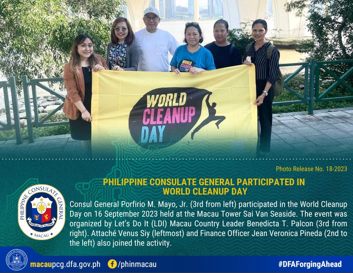Photo Release No. 18 2023 World Cleanup Day