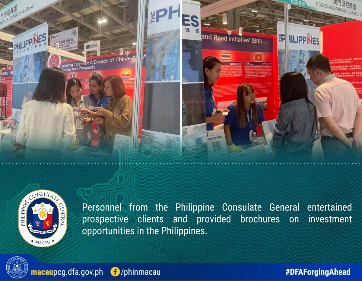 Photo Release No. 24 2023 Philippine Consulate Participates in 28th Macau International Trade Investment Fair MIF 1.jpg 2