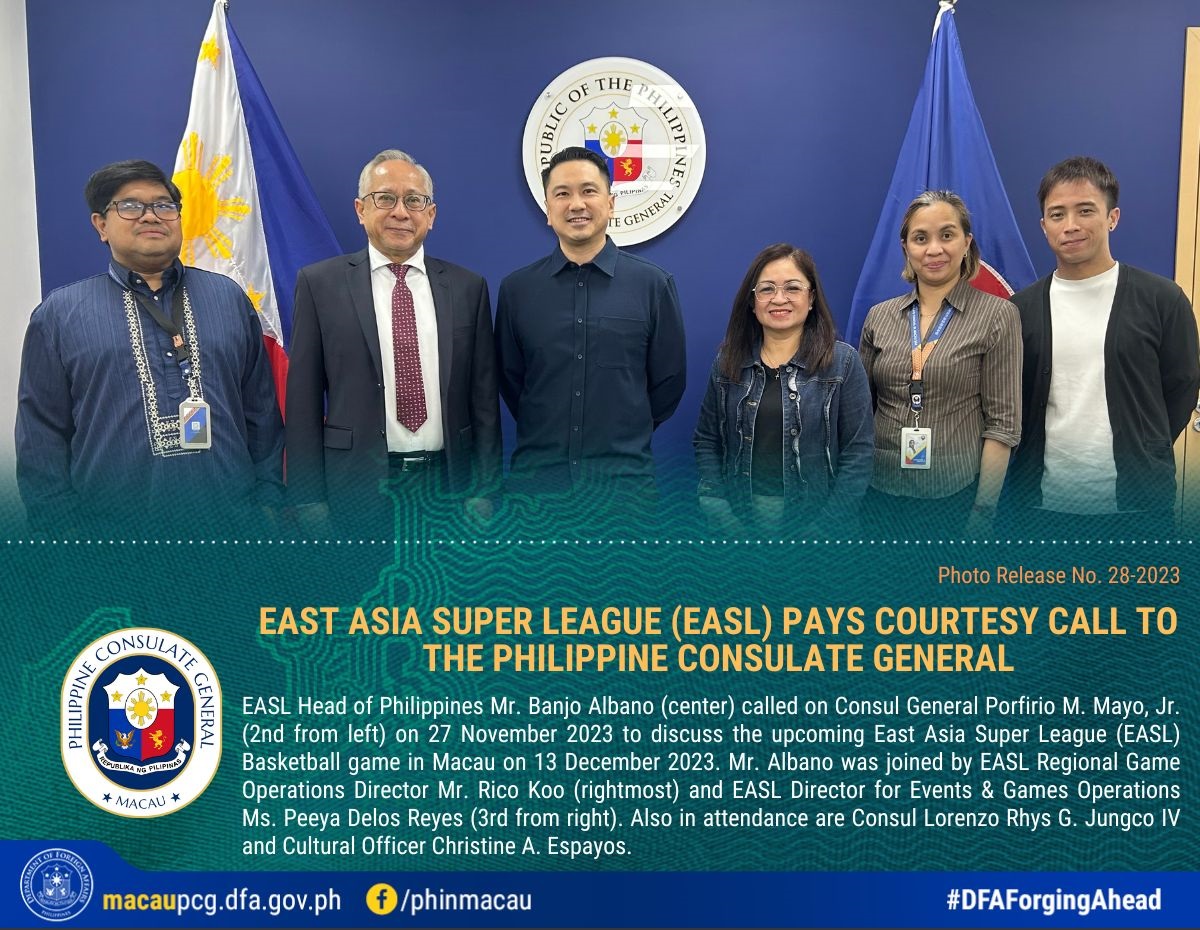 Photo Release No. 28 2023 East Asia Super League EASL Courtesy Call To The Philippine Consulate General 